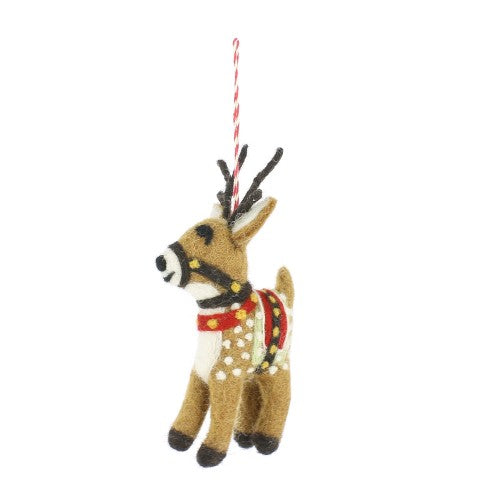 Fiona Walker - Christmas Decoration - Gingerbread Reindeer - Mabel & Fox