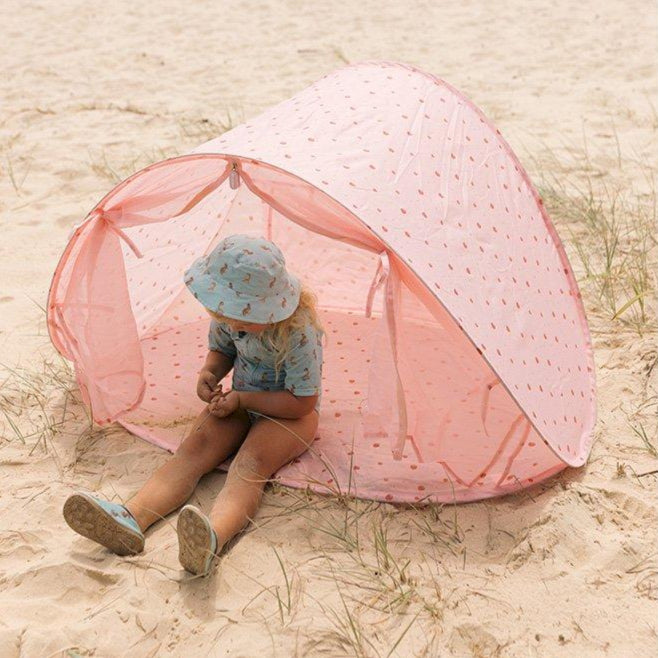 Tutete - Pop-Up Tent with Mosquito Protector - Strawberries
