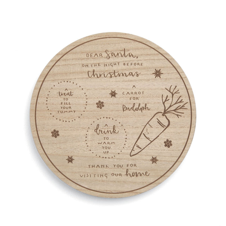 Mamas & Papas - Wooden Christmas Eve Plate