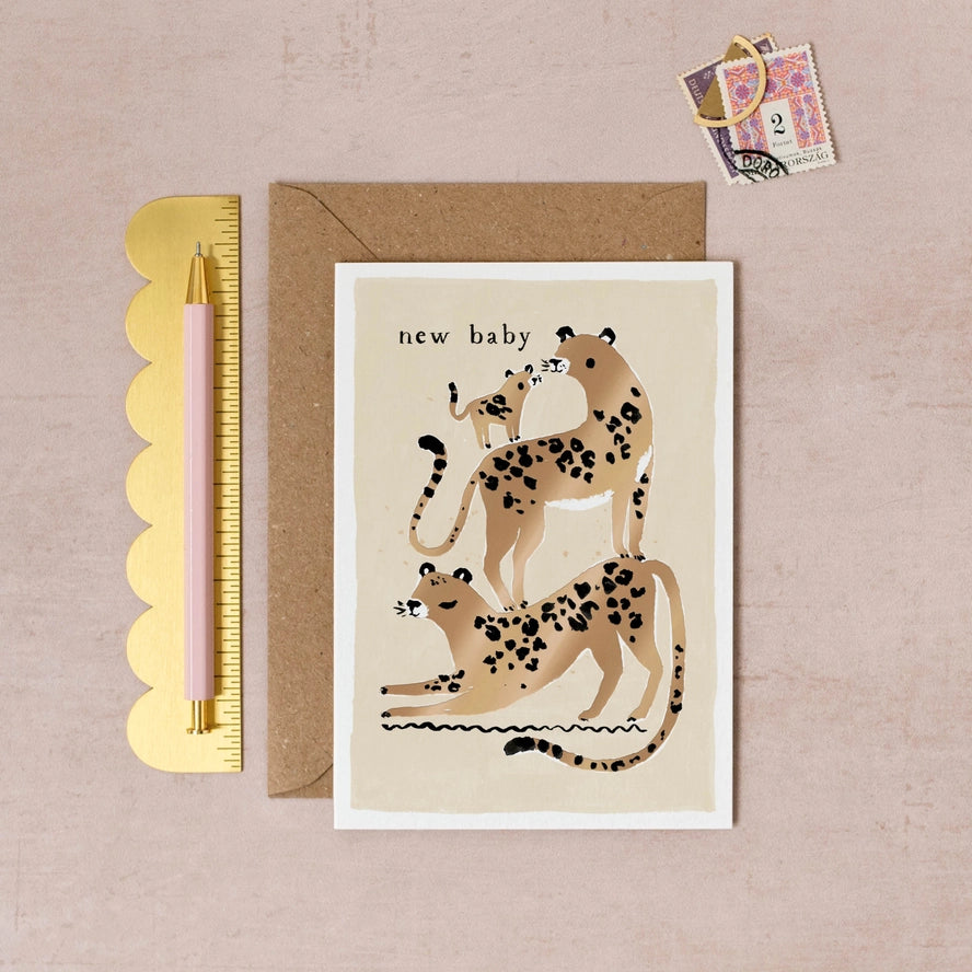 Sister Paper Co. - Greeting Card - Leopard New Baby