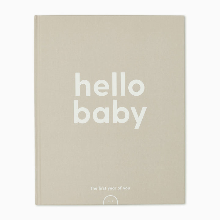 Baby Mori - Hello Baby Book- Grey