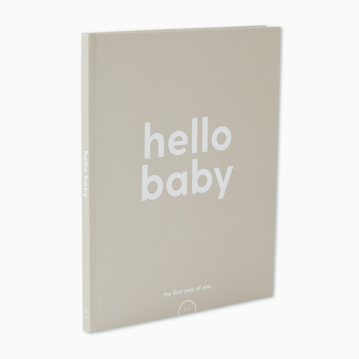 Baby Mori - Hello Baby Book- Grey