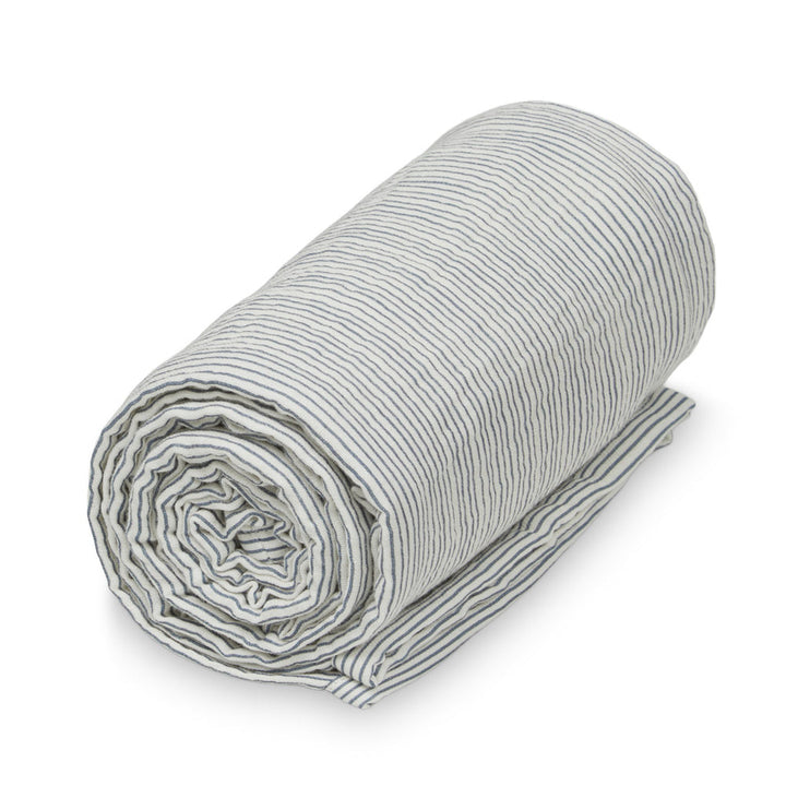 Cam Cam Copenhagen – Muslin Baby Blanket – GOTS Classic Stripes Blue - Mabel & Fox