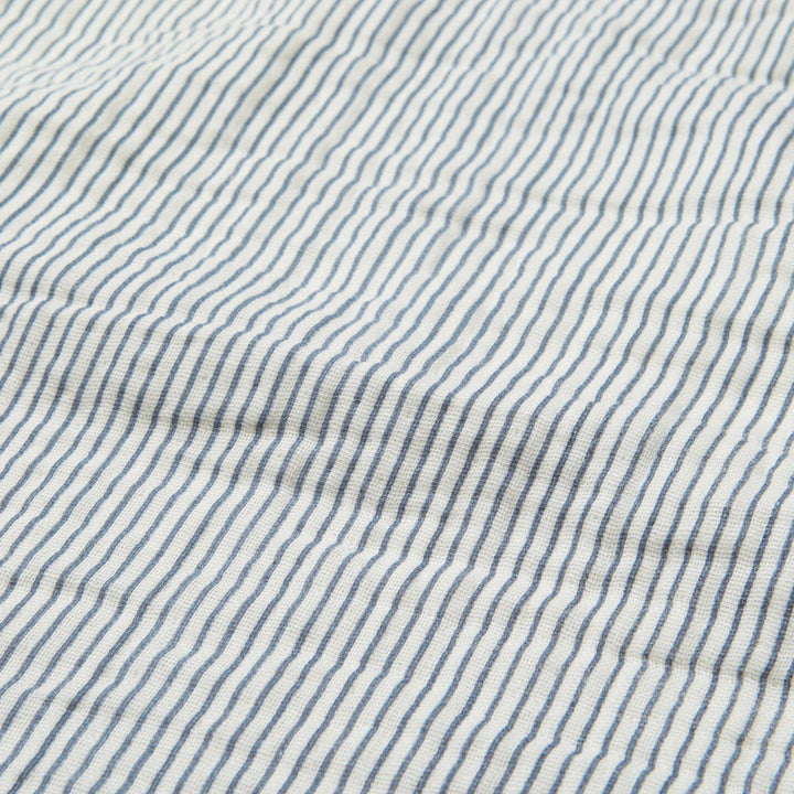 Cam Cam Copenhagen – Muslin Baby Blanket – GOTS Classic Stripes Blue - Mabel & Fox