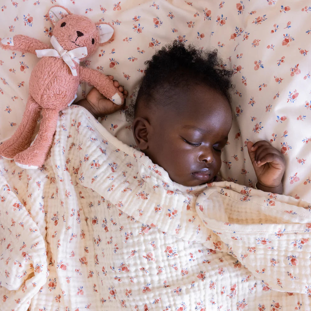Cam Cam Copenhagen - Muslin Baby Blanket- Berries - Mabel & Fox