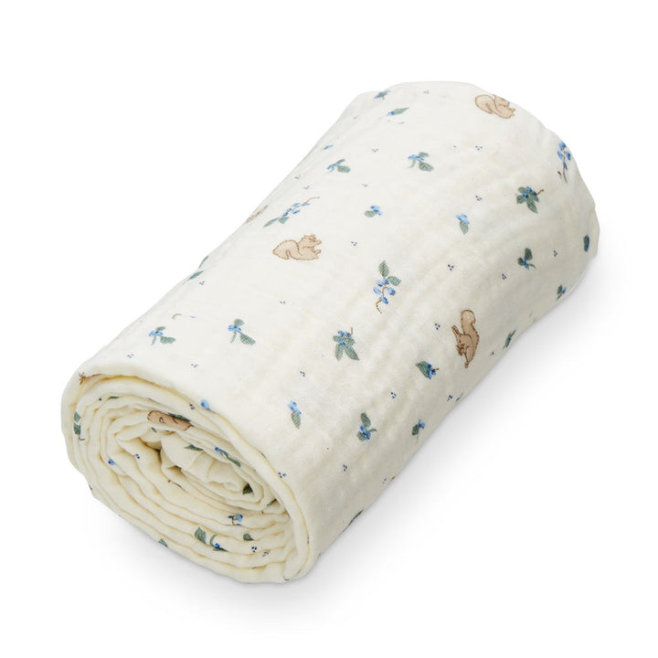 Cam Cam Copenhagen - Muslin Baby Blanket - Blueberries - Mabel & Fox