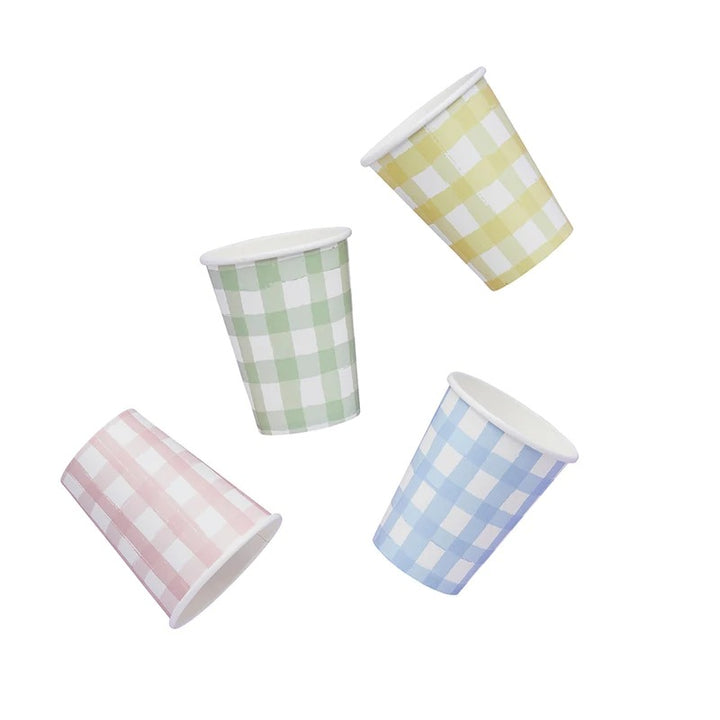 HootyBalloo By Green Club - Gingham Paper Cups - (8 Pack)