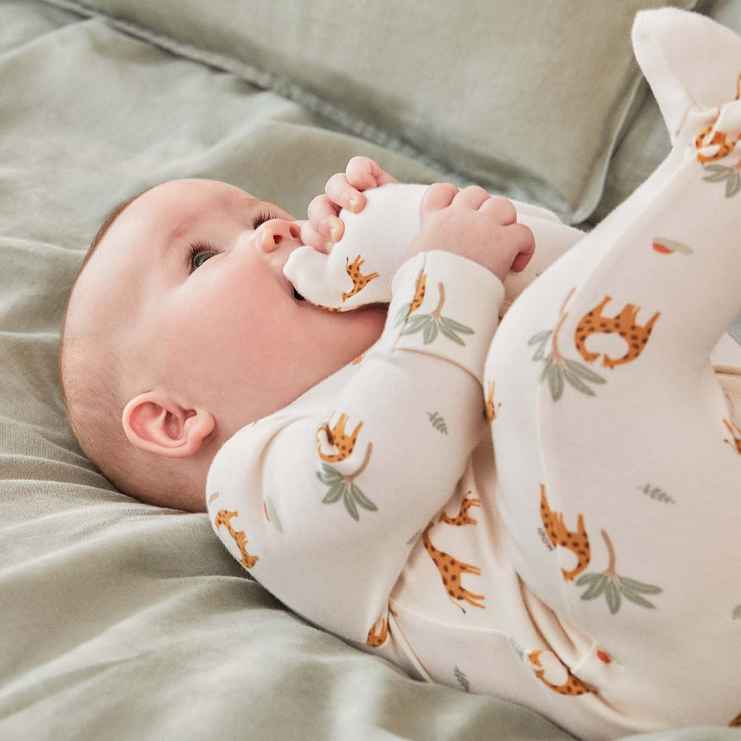 Baby Mori -Clever Zip Sleepsuit - Giraffe