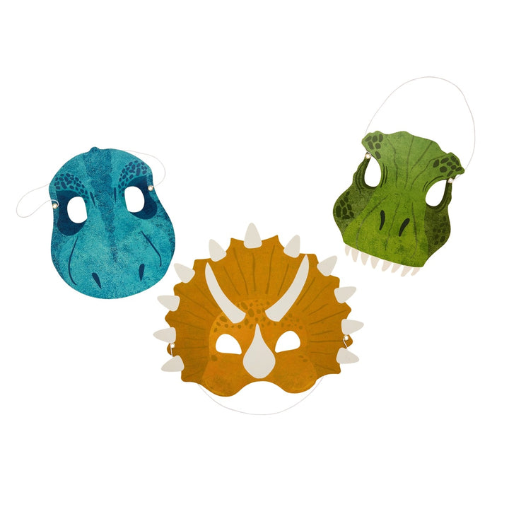HootyBalloo By Green Club - Dinosaur Card Masks - (Pack of 6)