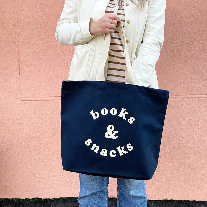 Alphabet Bags - Books and Snacks - Midnight Blue