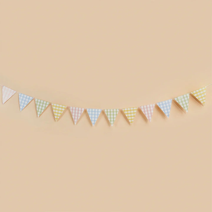 HootyBalloo By Green Club - Gingham Paper Bunting - 2.5M