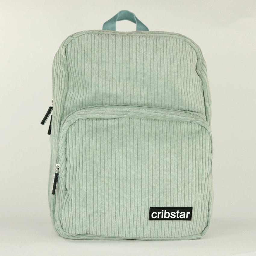Cribstar - Corduroy Kids Backpack - Dusty Mint