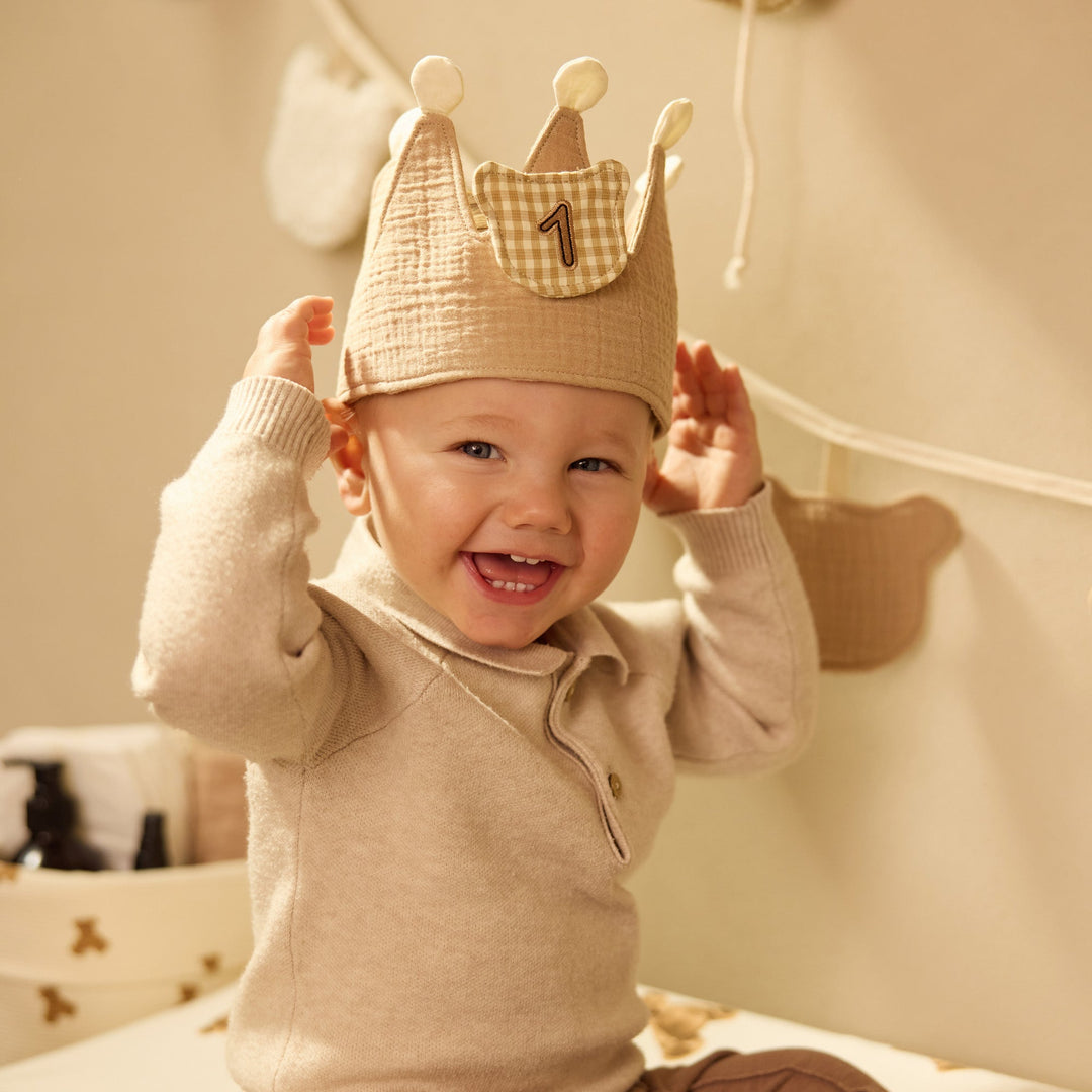 Jollein - Birthday Crown - Teddy Bear - Mabel & Fox