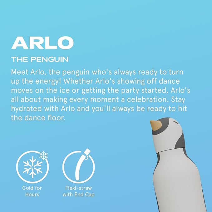 Asobu - Bestie Water Bottle - Arlo Penguin