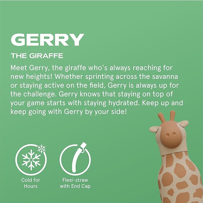 Asobu - Bestie Water Bottle - Gerry Giraffe