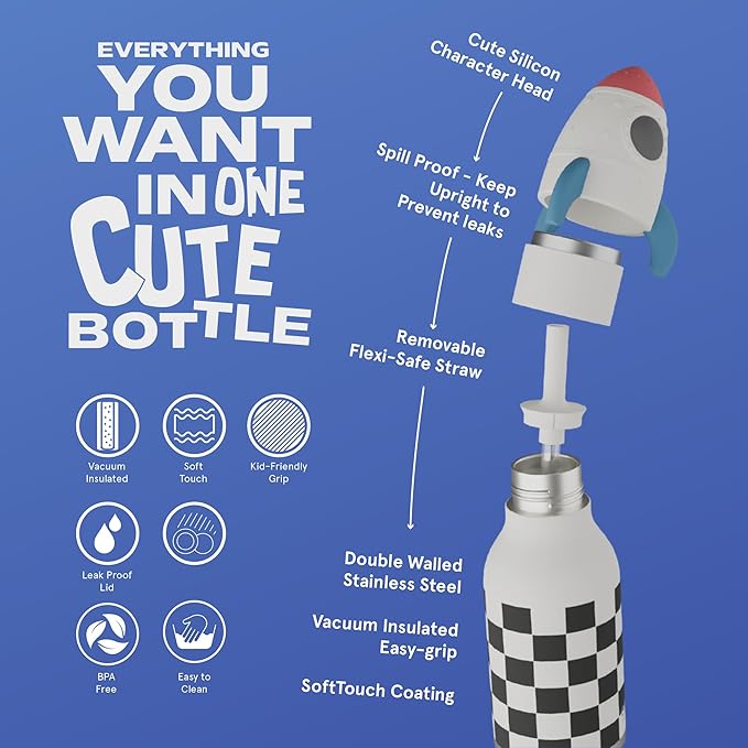 Asobu - Bestie Water Bottle - Rocketship