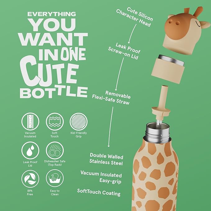 Asobu - Bestie Water Bottle - Gerry Giraffe