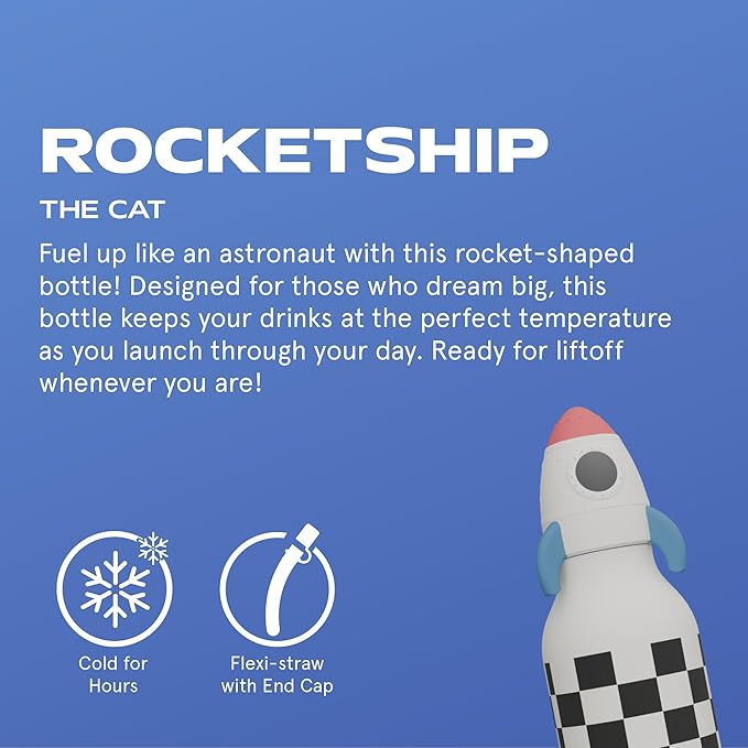 Asobu - Bestie Water Bottle - Rocketship