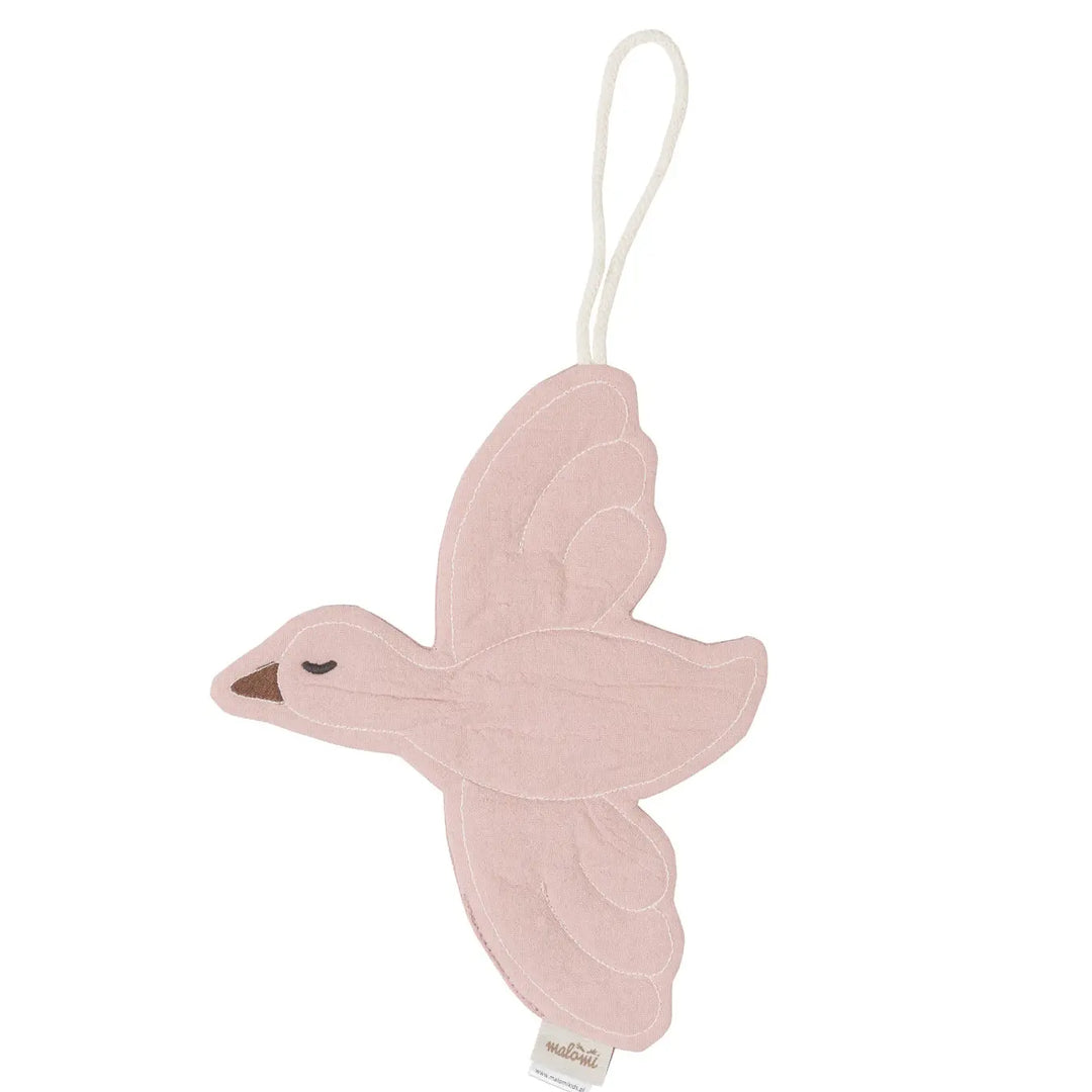 Malomi- Pacifier Holder - Bird Dusty Pink