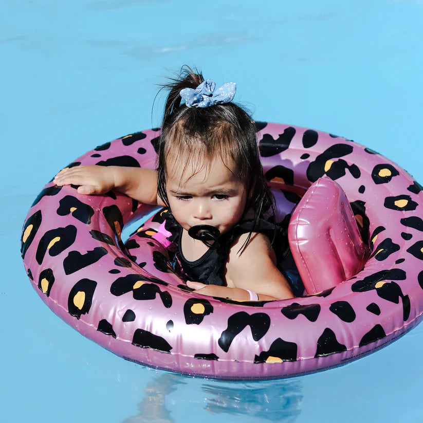 Swim Essentials Baby Float Rose Gold Leopard 0 1 years