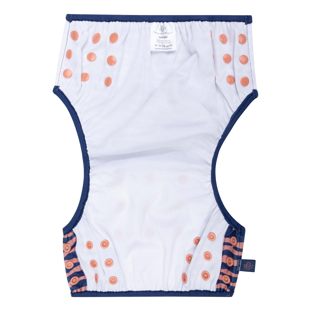 Swim Essentials - Swim Diaper - Blue Orange Zebra