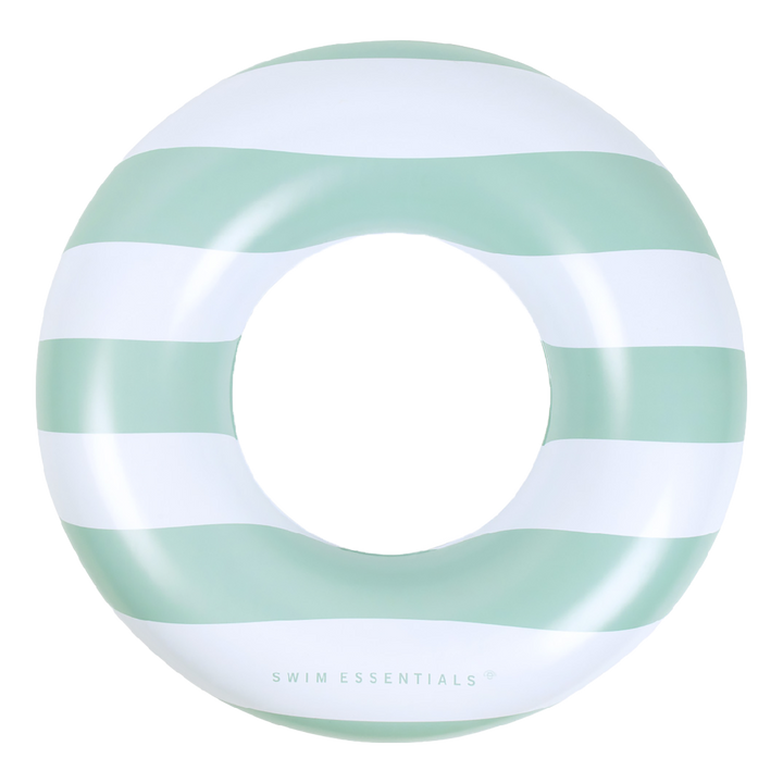 Swim Essentials - Swim Ring - Green White Striped - 90cm
