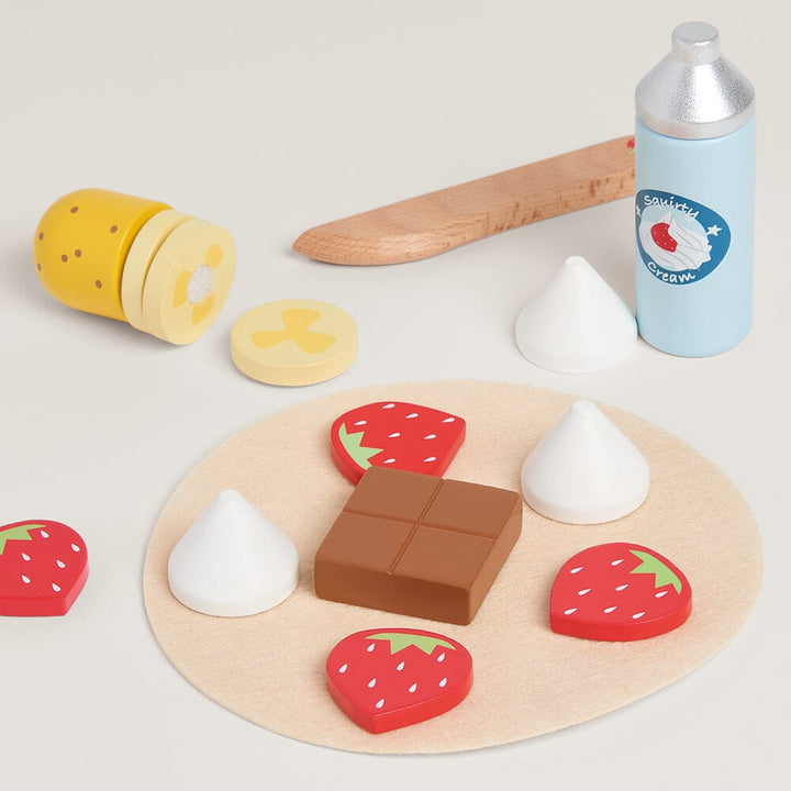 Great Little Trading Company - Wooden Pancake Making Set with Bag