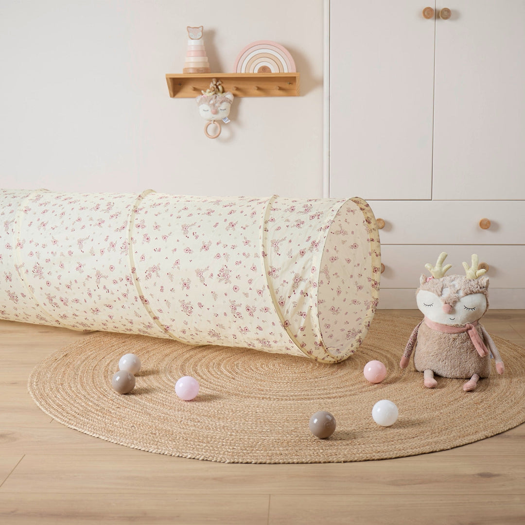 Bieco Spielwaren - Pop Up Play Tunnel - Vintage Flowers