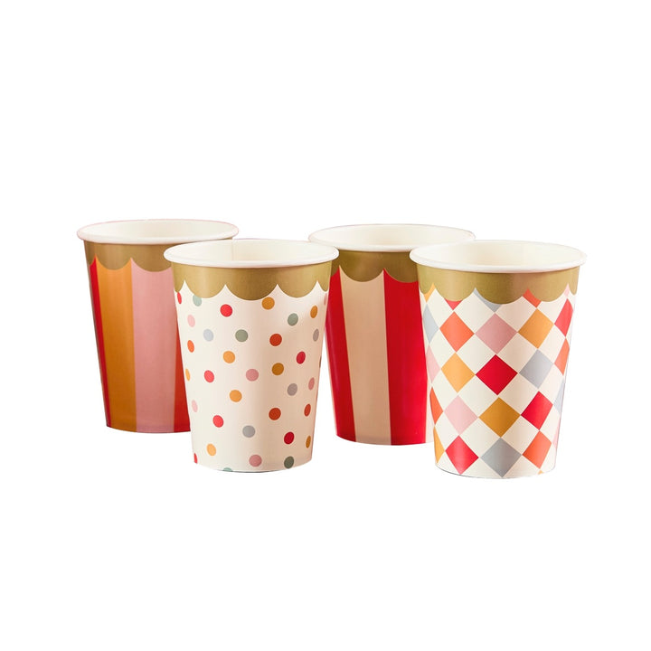 HootyBalloo By Green Club - Circus Paper Cups - (Pack of 8)