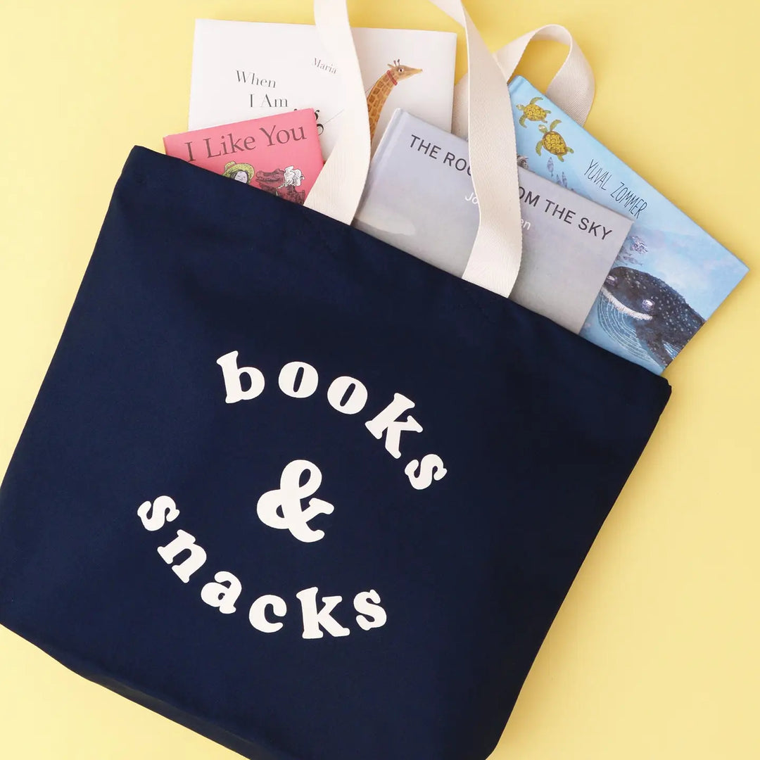 Alphabet Bags - Books and Snacks - Midnight Blue