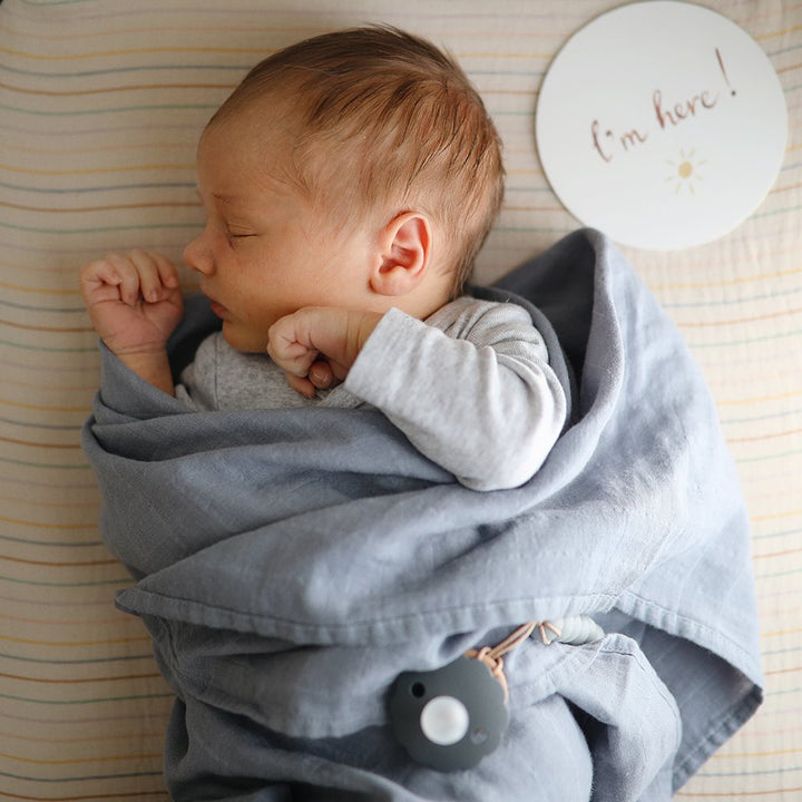 Mushie - Crib Sheet - Retro Stripes