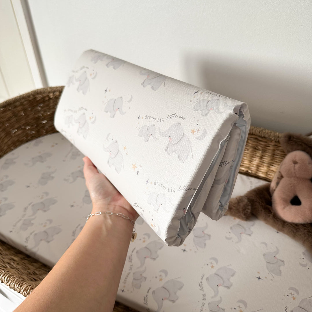 Mabel & Fox - Travel Changing Mat - Elephants
