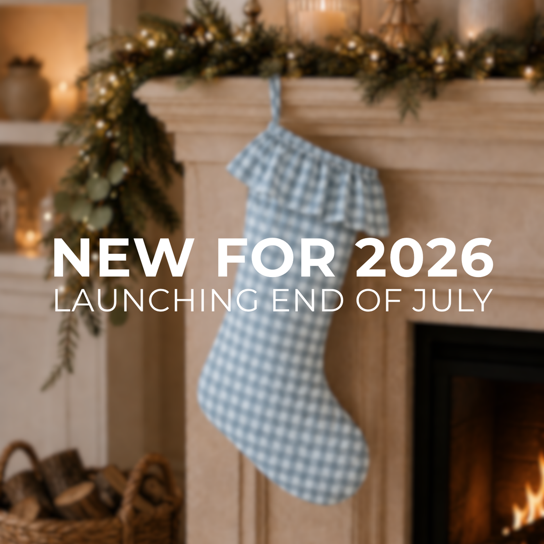 Mabel & Fox - Blue Gingham Stocking - Mabel & Fox