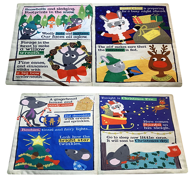 Jo & Nic's Crinkly Cloth Books - My First Christmas