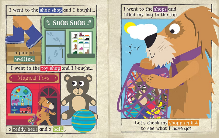 Jo & Nic's Crinkly Cloth Books - I Went To The Shops - Mabel & Fox