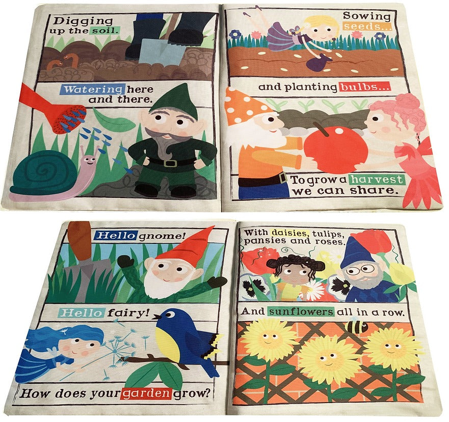 Jo & Nic's Crinkly Cloth Books - Gnomes & Fairies