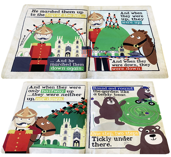 Jo & Nic's Crinkly Cloth Books - Nursery Rhymes - Three Classics - Mabel & Fox