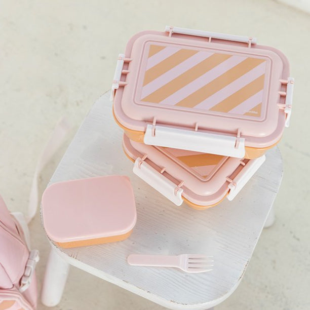 Tutete - Large Lunch Box - Pink Stripes