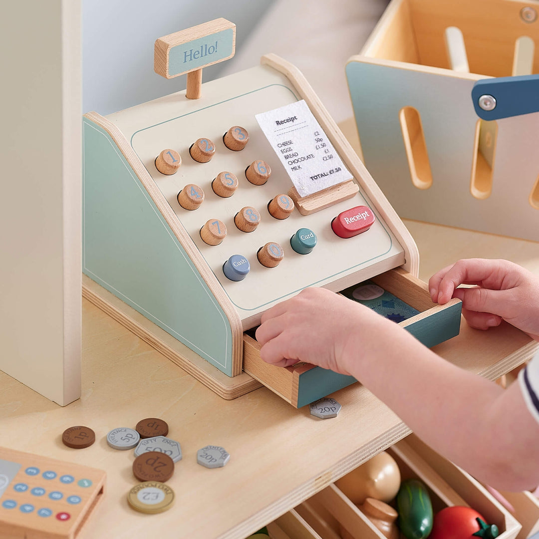 Great Little Trading Company - Wooden Till - Teal