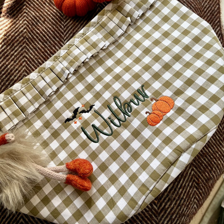 Mabel & Fox - Personalised Gingham Halloween Basket