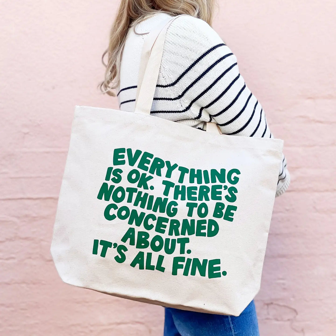 Alphabet Bags - Everything is ok - Natural Canvas