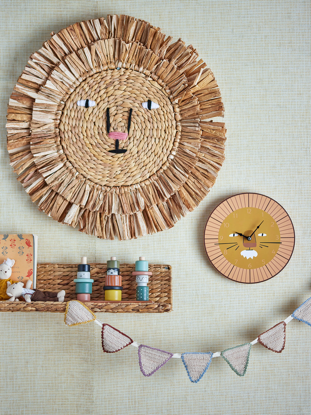Bloomingville Mini - Harrison Wall Clock - Brown - Mabel & Fox