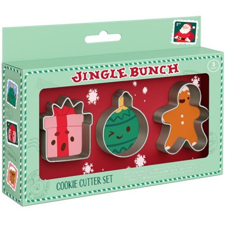 Gainsborough Giftware – Jingle Bunch Christmas Cookie Cutter Set