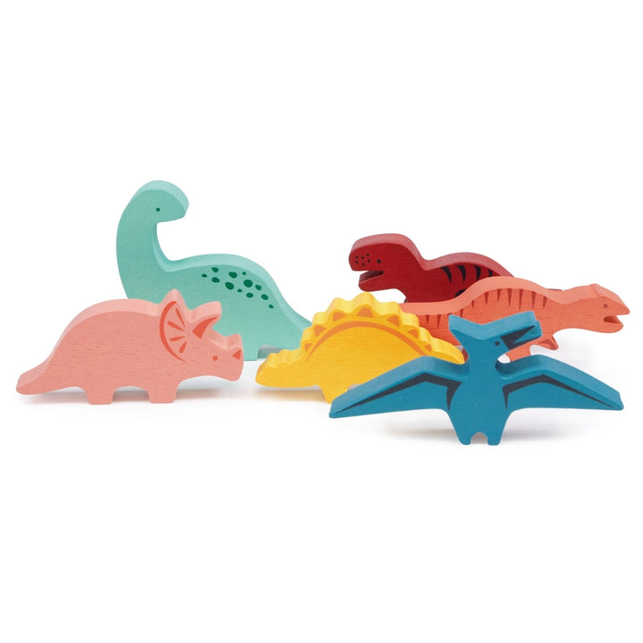ThreadBear Designs - Wooden Toy - Stacking Dinosaurs
