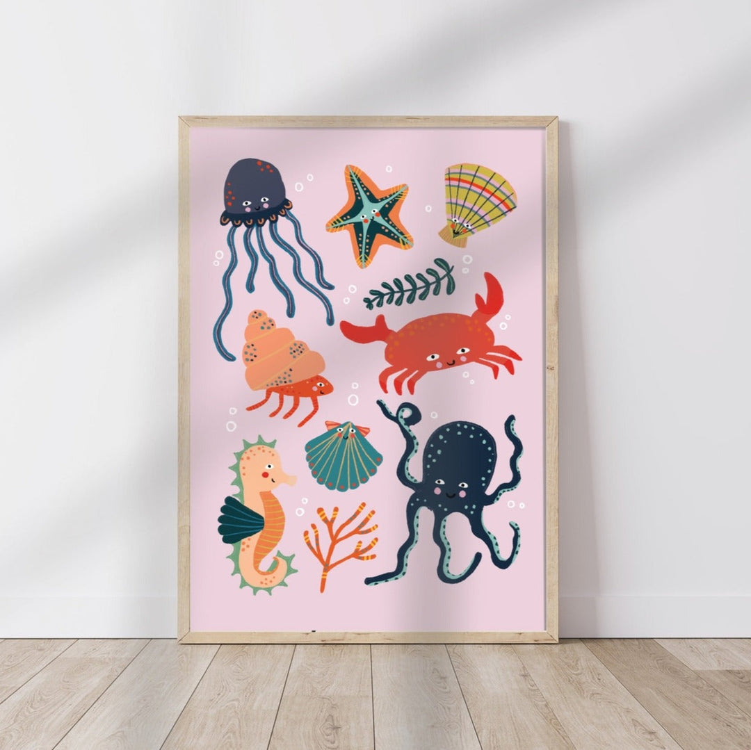 Kate Fox Design - Art Print - Under The Sea- A4