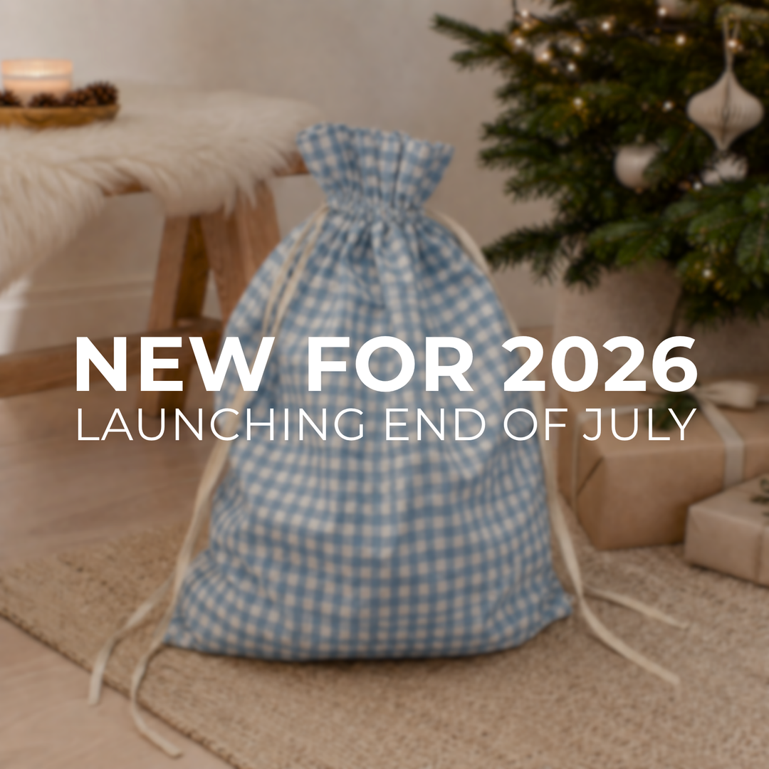 Mabel & Fox - Blue Gingham Gift Sack - Mabel & Fox