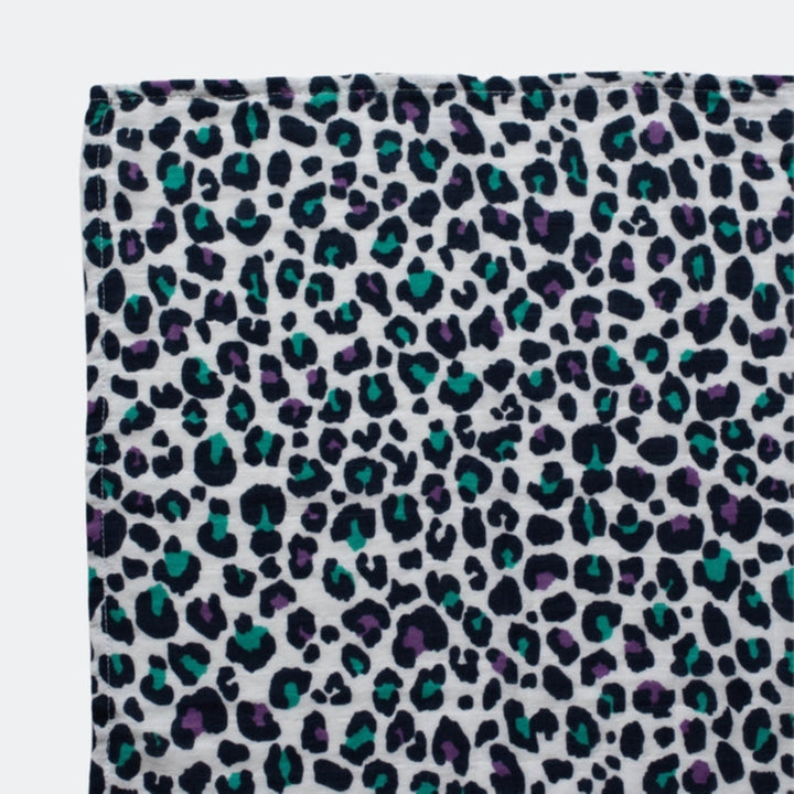 Etta Loves UK - Extra Large Sensory Muslin - Purple Leopard