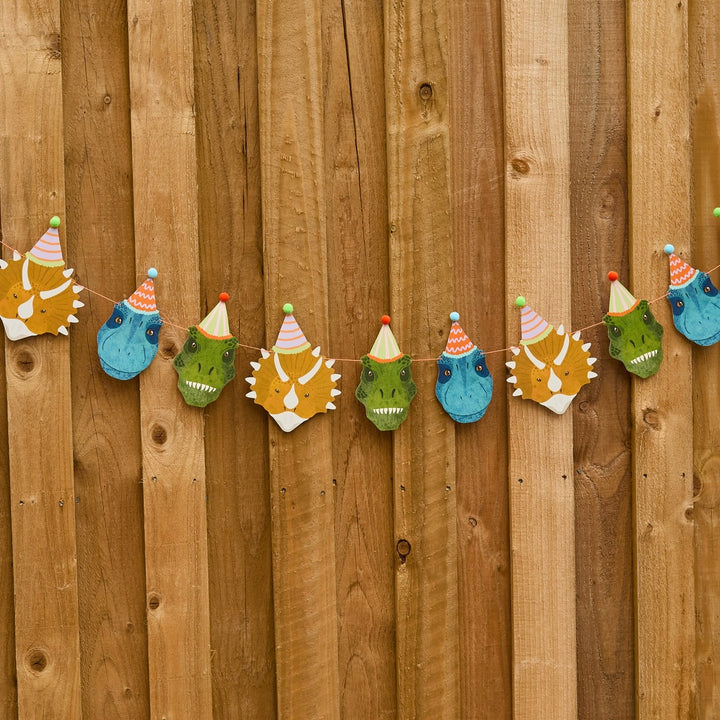HootyBalloo By Green Club - Dinosaur Garland 4m