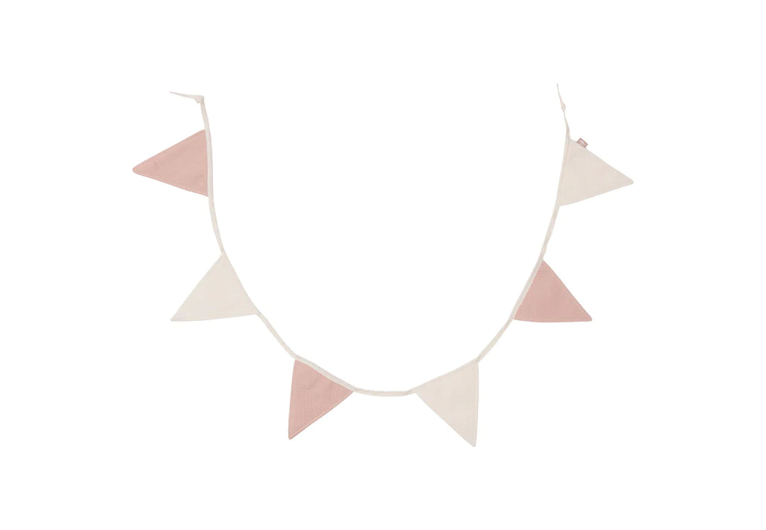 Jollein - Flag Line - Rose/Ivory