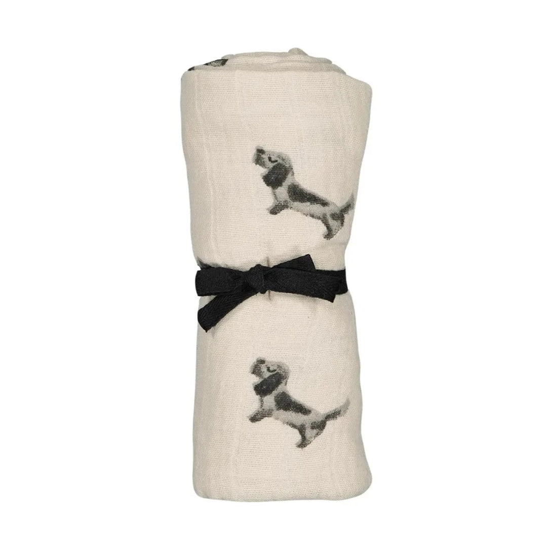 Rose in April - Muslin Swaddle Dachshund